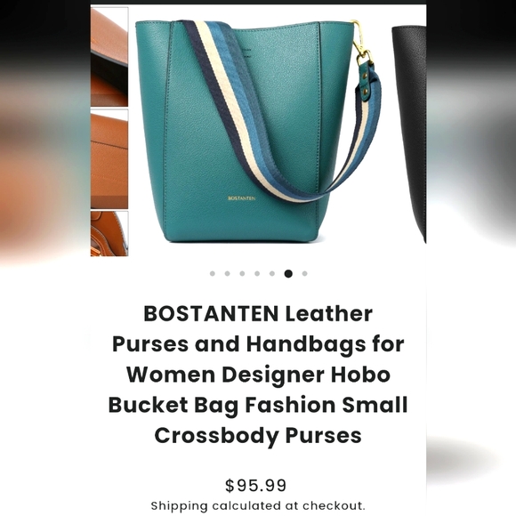 BOSTANTEN Handbags - BOSTANTEN Leather Designer Hobo Bucket Bag Crossbody